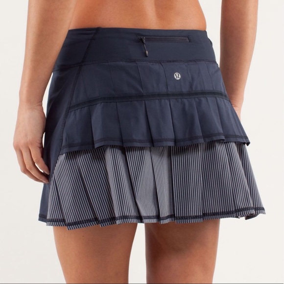lululemon athletica Pants - Lululemon Pace Setter Skirt Wagon Stripe Inkwell Tall